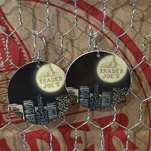 Trader Joe’s earrings nocturne city lights recycled gift card
